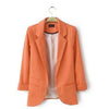 New Arrival Fashion 9 colors Candy Suit Slim Women Blazers Three-quarter Sleeve Casual Female jackets