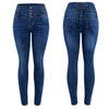 New Arrival Wholesale Woman Denim Pencil Pants Top Brand Stretch Jeans High Waist Pants Women High Waist Jeans Plus Size