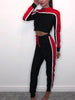 New Arrivals Fashion Casual Red Green Black Patchwork Long Sleeve Women Playsuits Rompers Womens Jumpsuit Bodysuit