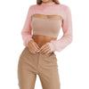 New DOUDOULU Female Ladies Clothing Women's Solid Long Sleeve Hairy Tops Shirt Blouse Top Moletom Feminino #SS