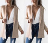 New Fashion Basic Jacket Blazer Women Suit Cardigan Puff Sleeve Ladies Autumn Plus Size Brand Coats Casual blazer female