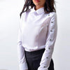 New Fashion Long sleeve Button Casual Women tops and Blouses Sleeve Turn Down Collar Shirt Vintage Tops stripe