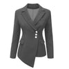 New Fashion Suit Women Blazer Workwear Unregular Office Ladies Blazers Spring Tops Female Large Size S-XXXL Khaki Black Red