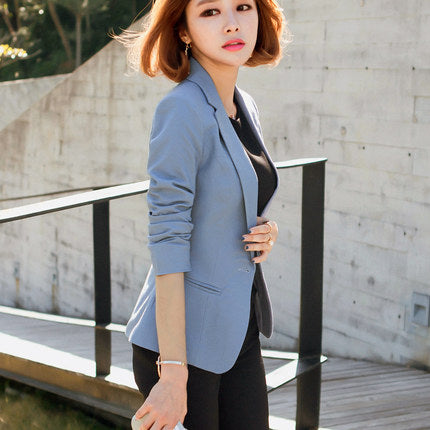 New Fashion Women Blazers and Jackets Long Sleeve Casual Jackets Female Vintage Blaser Coat Femme plus size work wear Suit