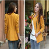 New Fashion Women Solid Zipper Blazers Long Sleeve Slim Small Leisure Suit Jacket Female Brand Women Blazers 3Colors S-XXL