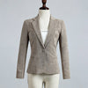 New Fashion Women Suits Jacket Casual Long Sleeeve Single Button Notched Office Work Ladies Blazer Feminino Outwear