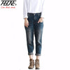 New Jeans Women Denim Pants Vintage Retro Casual Trousers Fashion Harem Pants Long Boyfriend Jeans Ripped