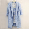 New Linen Cotton Thin Blazers and Jackets Basic Coats Female Classic Lace Blaser Femme Outerwear work wear Suit Plus Size