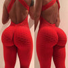 New Sexy Fitness Jumpsuit Full Bandage Sporting Bodysuit Sexy Sleeveless Solid Four Colors Bodysuit Backless Women Jumpsuit