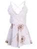 Sexy print lace summer dress Strap deep v neck high waist beach dresses women slit backless  dress