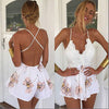 Sexy print lace summer dress Strap deep v neck high waist beach dresses women slit backless  dress