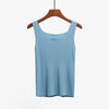 New Slash Neck Tank Tops Female Summer Fashion Solid Camis Women Hight Quality Yellow Purple Black White Tops Sexy And Cute