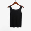 New Slash Neck Tank Tops Female Summer Fashion Solid Camis Women Hight Quality Yellow Purple Black White Tops Sexy And Cute