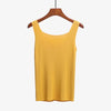 New Slash Neck Tank Tops Female Summer Fashion Solid Camis Women Hight Quality Yellow Purple Black White Tops Sexy And Cute