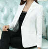New Slim Suit Jacket Women Single Button Elegant Ladies Long Sleeve Office Jackets Bleiser Mujer Femme Outwear Plus size4XL