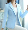 New Slim Suit Jacket Women Single Button Elegant Ladies Long Sleeve Office Jackets Bleiser Mujer Femme Outwear Plus size4XL