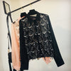 2022 New Spring Autumn Women's Bling Sparkle Sequined Tassel Loose Shirt Female Long Sleeve Chiffon Blouse Tops