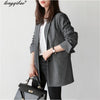 2022 New Spring Fashion Plaid Blazer Casual Suit Women Blazer Slim Double Breasted Work Design Coat jackets