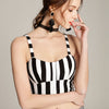 New Summer Sexy tank Stripe tops tees lingerie Fashion Women Short Casual Tank Tops Vest Bow Bandage Halter crop tops women