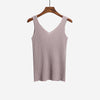 New Women Solid Tank Tops Shirts Girls' Ice Silk Knitted Vest Tank Fem Casual Sleeveless Summer Tops Ladies' Sexy Tanks