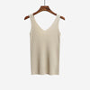 New Women Solid Tank Tops Shirts Girls' Ice Silk Knitted Vest Tank Fem Casual Sleeveless Summer Tops Ladies' Sexy Tanks
