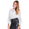 2022 New Women Summer Long Sleeve Lace Sexy Blouse Black White Tops Women Tee Shirt Femme