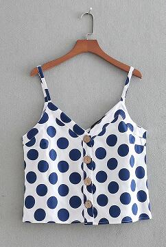 New Women sexy sleeveless camis tank tops spaghetti strap ladies summer vest sling tops harness button t shirt LS2329