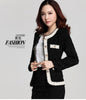 New blazer women paillette formal blaser jacket for woman work wear plus size lady coat suits top tunic white,black S~XXL
