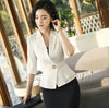 New fashion Half Sleeve blazer women summer spring formal slim jacket coat office ladies plus size work wear uniform