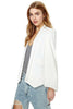 Open Front Cape Long Sleeve Blazer Cloak Style Longline Plain Outerwear Women Elegant  Bussiness Blazer And Jacket Okd112