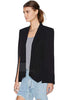 Open Front Cape Long Sleeve Blazer Cloak Style Longline Plain Outerwear Women Elegant  Bussiness Blazer And Jacket Okd112