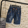 Plus size 4XL 5XL Summer Ripped Jeans Short Pants Women Casual Lace Up Capris Ladies Wide Leg Denim Jeans Harem Pants C3200
