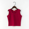 Sexy Summer Women Candy Color Cotton Tanks Camisole Fitness T Shirt Top Basic Tank Top Crop Blusas Vest Camisole