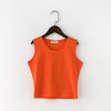 Sexy Summer Women Candy Color Cotton Tanks Camisole Fitness T Shirt Top Basic Tank Top Crop Blusas Vest Camisole
