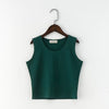 Sexy Summer Women Candy Color Cotton Tanks Camisole Fitness T Shirt Top Basic Tank Top Crop Blusas Vest Camisole