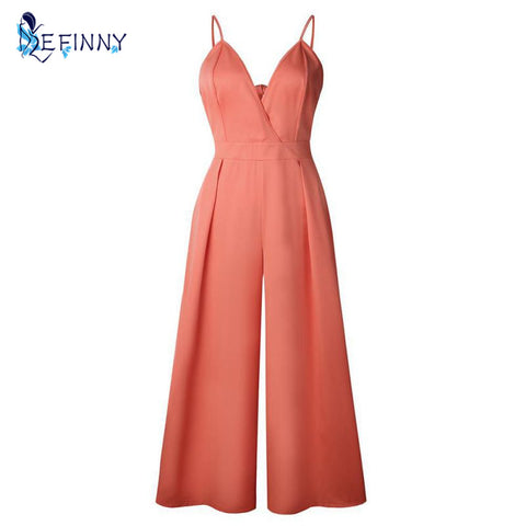 2022 Sexy beach Casual Bohemia Soild Colors women sling jumpsuit boob tube top Girl Siamese Long trousers