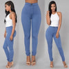 2022 Solid Wash Skinny Jeans Woman High Waist winter Denim Pants Plus Size Push Up Trousers Bodycon warm Pencil Pants Female **