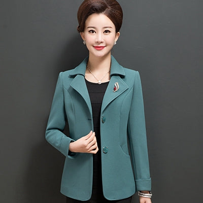 Spring And Autumn New Coat Women Blazer Fashion Women Solid color Large size Blazer Women Single-breasted Slim Blazer X567