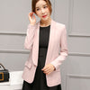 Spring Autumn Korean Long Sleeve No Buckle Small Suit Jacket Blazer Women  Office Lady
