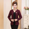 Spring Autumn New Middle-Aged Women Jacket Coat  Fashion Women Suits & Blazers Slim High Quality Blazer T14