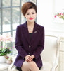 Spring Autumn New Middle-Aged Women Plaid Suits & Blazers Slim  Office Fashion Women Jacket High Quality Blazer R32