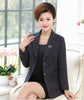Spring Autumn New Middle-Aged Women Plaid Suits & Blazers Slim  Office Fashion Women Jacket High Quality Blazer R32