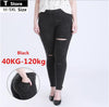 Spring Black Ripped Jeans Women Holes In Knees Tight Denim Pants Femme High-Waisted Jeans Destroyed Trousers Female