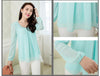 Spring Blouse New Korean Fashion Slim Plus Size Women Blouses Quality Co Blusa Chiffon Shirt Clothing Vestidos YFF6069