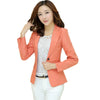 Spring Slim Women Blazers & Jackets Long Sleeve Work Wear Solid Small Suit Blazer Women's Casual Balck Tops