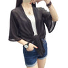 Spring Summer Short Section Of Small Cape Coat Female Silk Knit Cardigan Thin Sunscreen Sleeveless Shirt