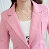 Spring Women Blazer 6 Colors Coat Elegant Suit Jacket Outwear Long Jackets Blazers Coat Feminino Chaquetas Mujer New Y021