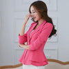 Spring Women Coat Jacket Blazers Female Long Sleeve Coat Women Single Button Coats Female Jacket Blazers Feminino CM2142