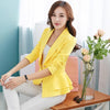 Spring Women Coat Jacket Blazers Female Long Sleeve Coat Women Single Button Coats Female Jacket Blazers Feminino CM2142