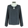 Spring and Autumn Women's New Polka Dot Bubble Long Sleeve Chiffon Shirt Commuter Office Shirt Femininas Camisas Mujer